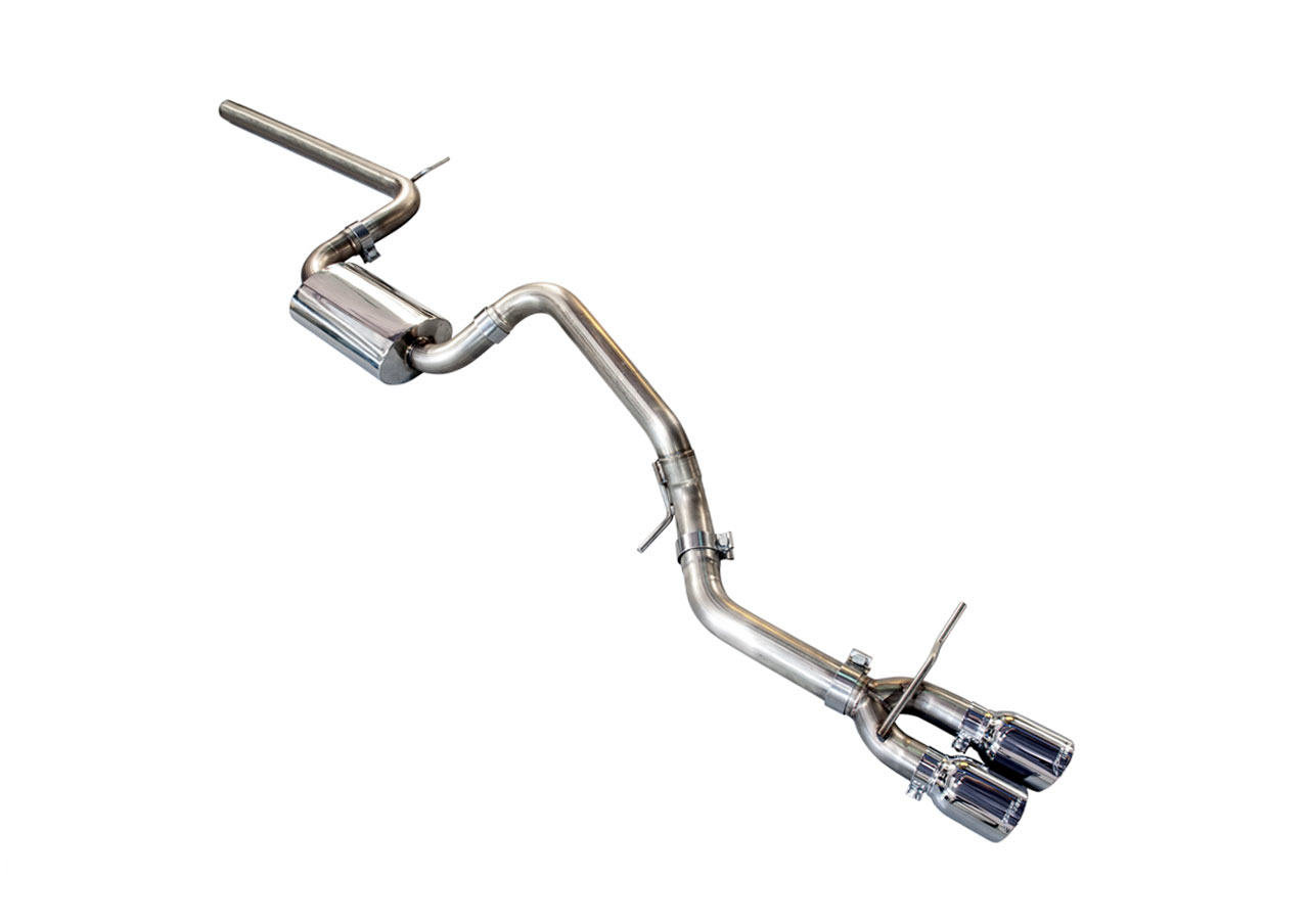 AWE Track Edition Exhaust for VW MK7 Golf SportWagen - Chrome Silver Tips (90mm) - Apollo Off-Road