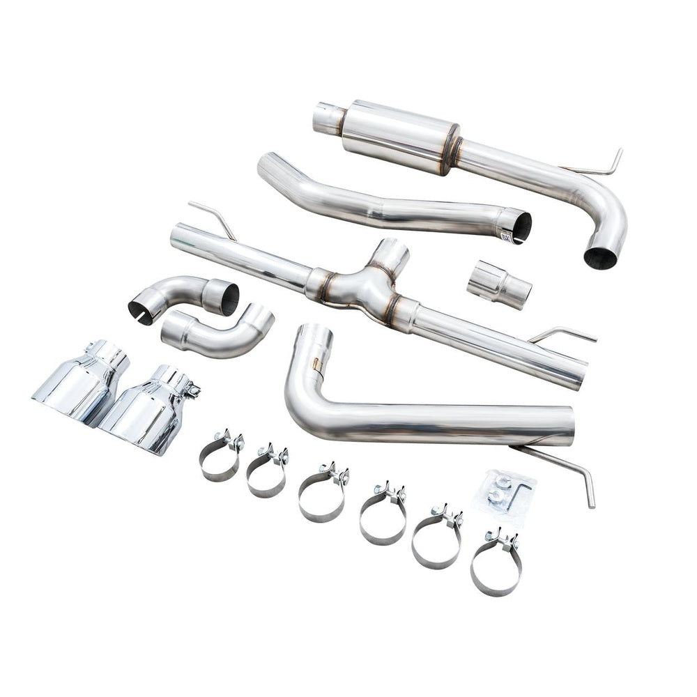 AWE Track Edition Exhaust for VW MK8 GTI - Chrome Silver Tips - Apollo Off-Road