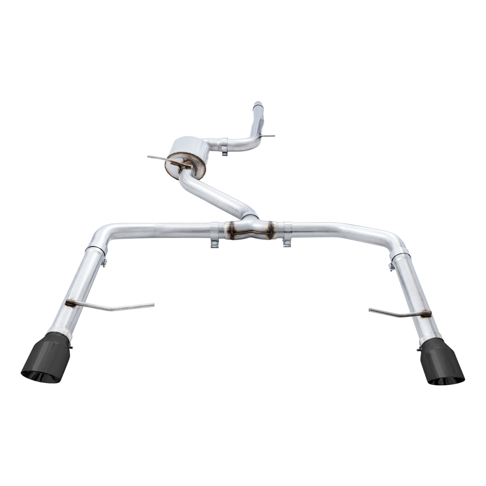 AWE Track Edition Exhaust - Resonated - for MK7 Jetta GLI w- High Flow Downpipe (not included) - Diamond Black Tips - Apollo Off-Road