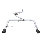 AWE Track Edition Exhaust - Resonated - for MK7 Jetta GLI w- High Flow Downpipe (not included) - Diamond Black Tips - Apollo Off-Road
