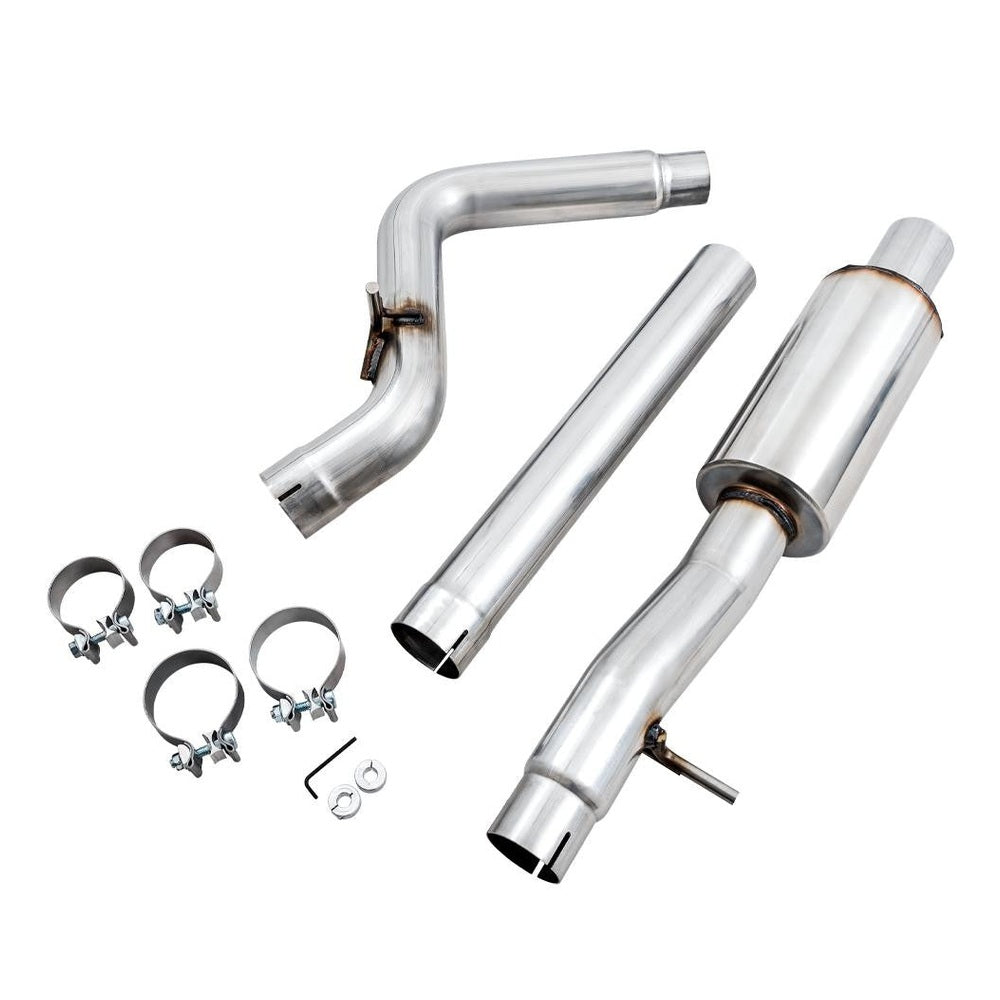 AWE Tread Edition Axleback Dual Exhaust for Jeep JK-JKU 3.6L - Chrome Silver Tips - Apollo Off-Road