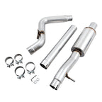 AWE Tread Edition Axleback Dual Exhaust for Jeep JK-JKU 3.6L - Chrome Silver Tips - Apollo Off-Road