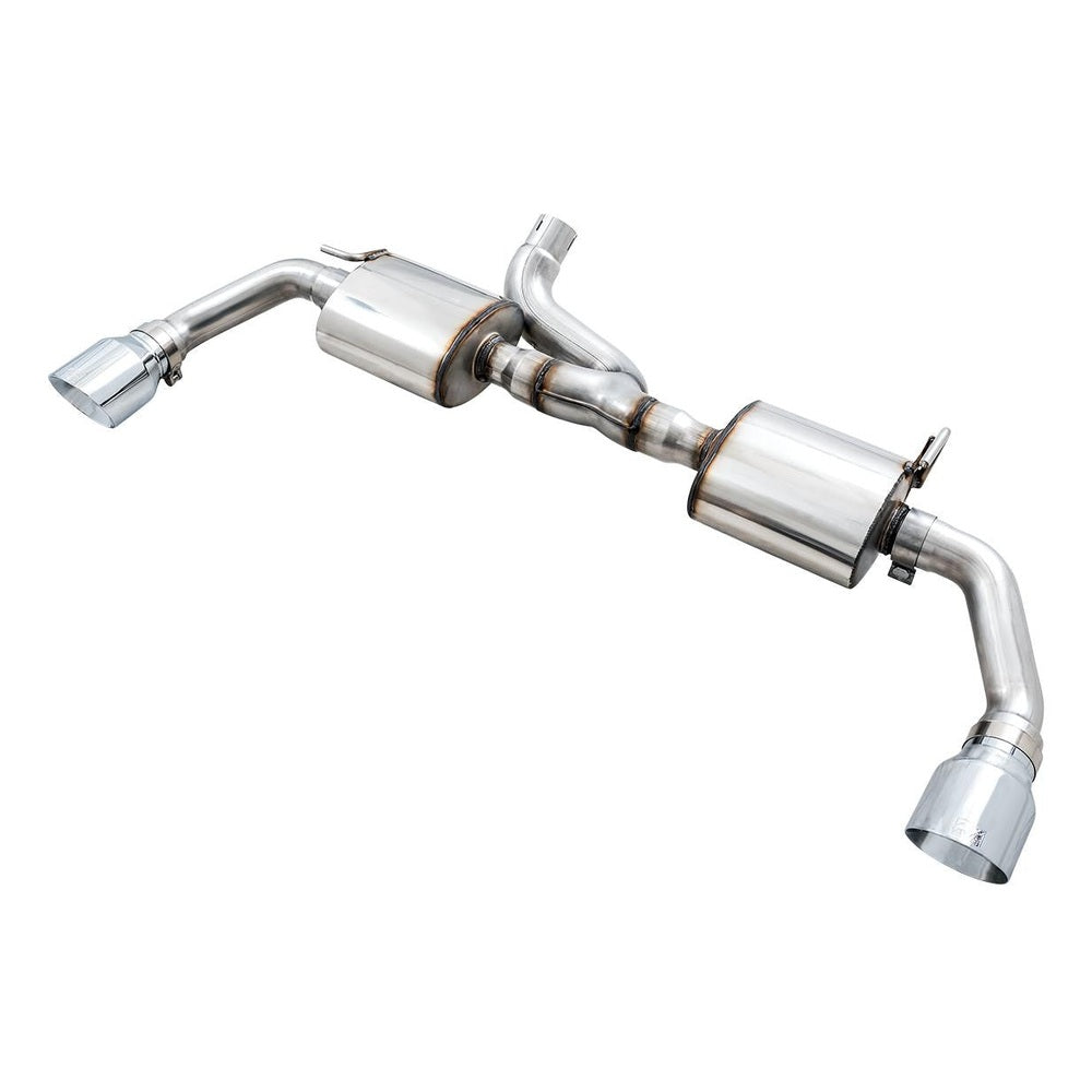 AWE Tread Edition Axleback Dual Exhaust for Jeep JK-JKU 3.6L - Chrome Silver Tips - Apollo Off-Road
