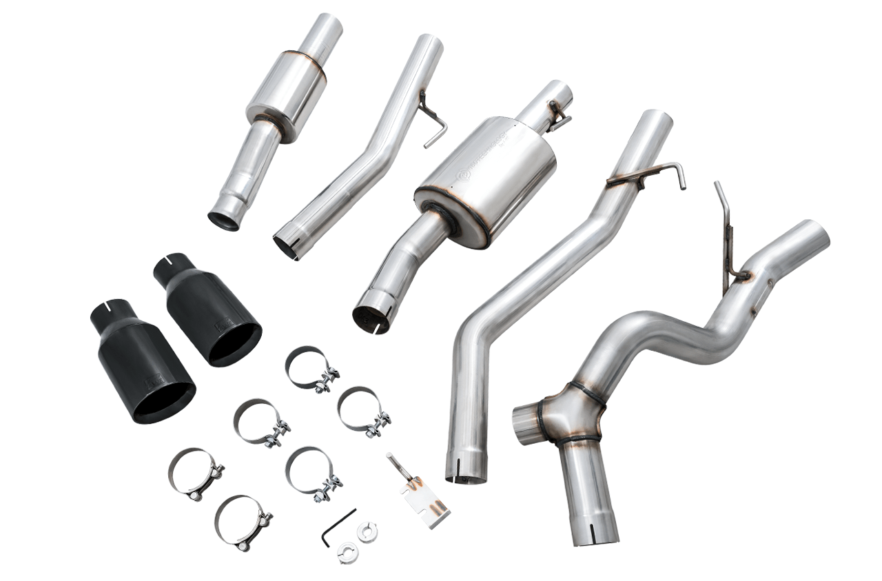 AWE Tread Edition Catback Dual Exhaust for Jeep JT 3.6L - Diamond Black Tips - Apollo Off-Road