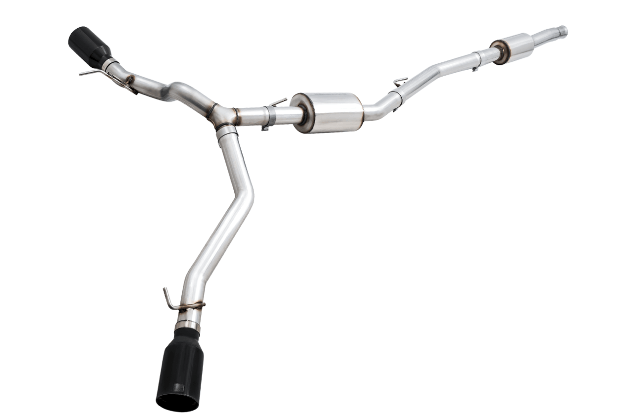 AWE Tread Edition Catback Dual Exhaust for Jeep JT 3.6L - Diamond Black Tips - Apollo Off-Road