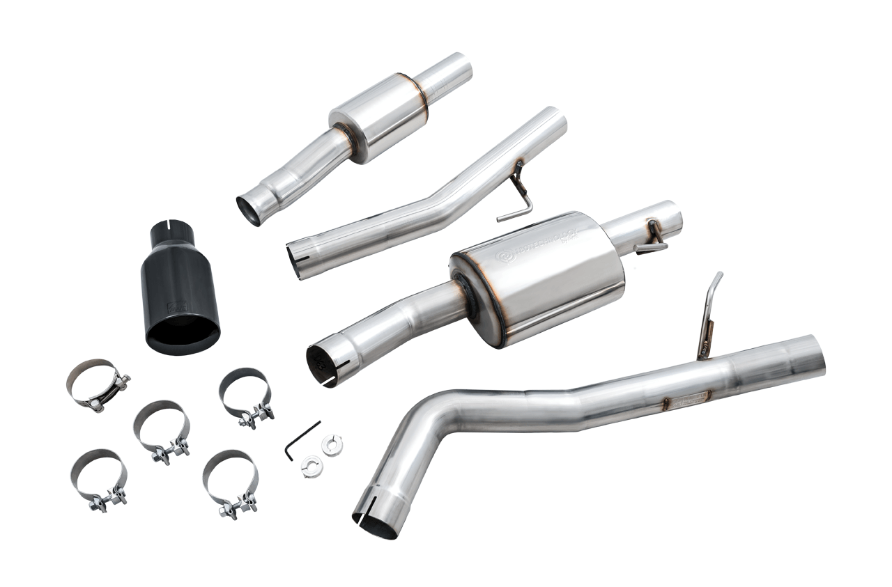 AWE Tread Edition Catback Single-Side Exhaust for Jeep JT 3.6L - Diamond Black Tip - Apollo Off-Road