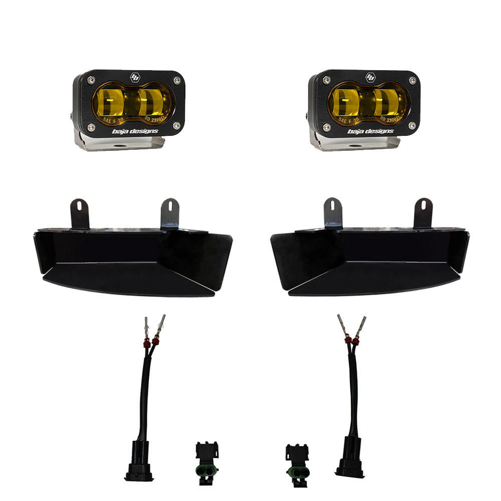 Baja Designs 2019+ Dodge Ram 2500-3500 S2 SAE Fog Pocket Light Kit - Apollo Off-Road