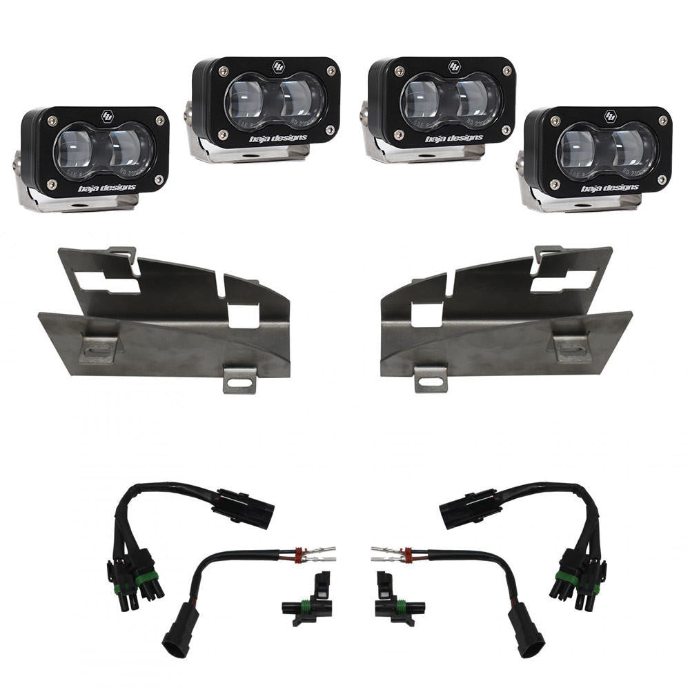Baja Designs 2019+ Dodge Ram Rebel-TRX Dual S2 SAE Fog Pocket Light Kit - Apollo Off-Road