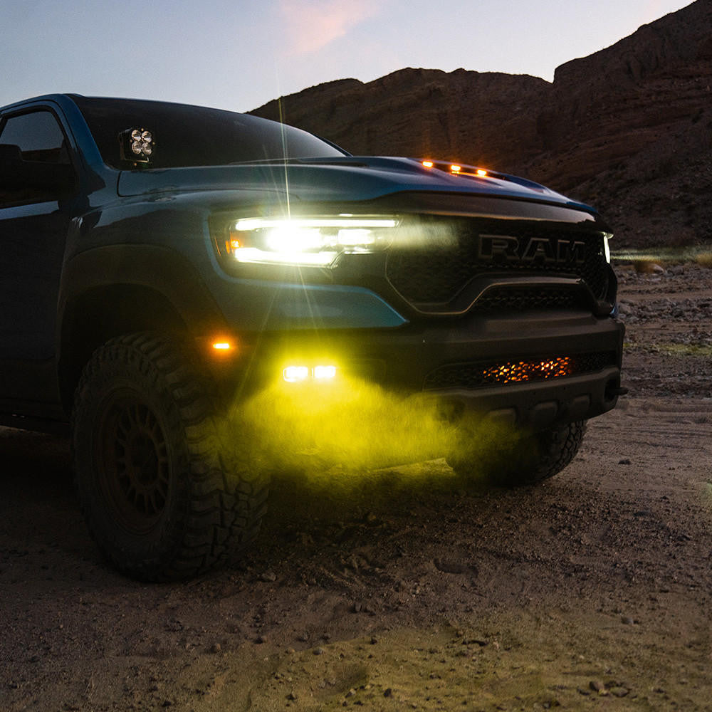 Baja Designs 2019+ Dodge Ram Rebel-TRX Dual S2 SAE Fog Pocket Light Kit - Apollo Off-Road