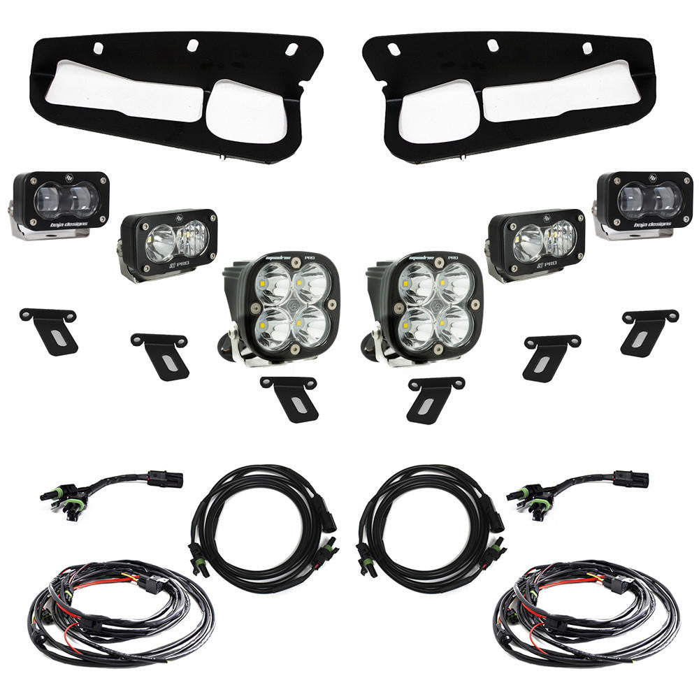 Baja Designs 2021+ Ford Bronco (Steel Bumper) S2 SAE "Pro" Fog Pocket Light Kit - Apollo Off-Road