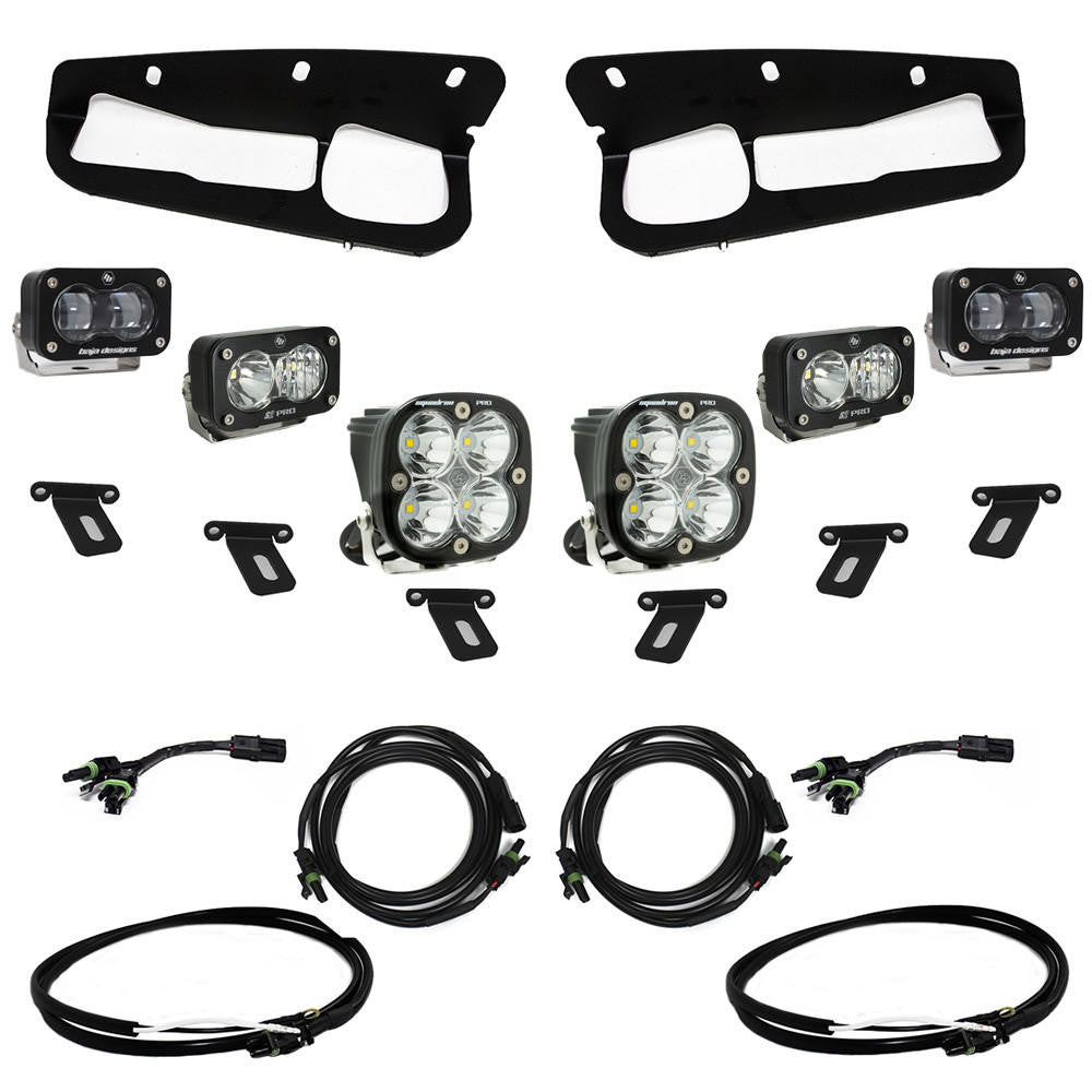 Baja Designs 2021+ Ford Bronco (Steel Bumper) S2 SAE "Pro" Fog Pocket Light Kit - Apollo Off-Road