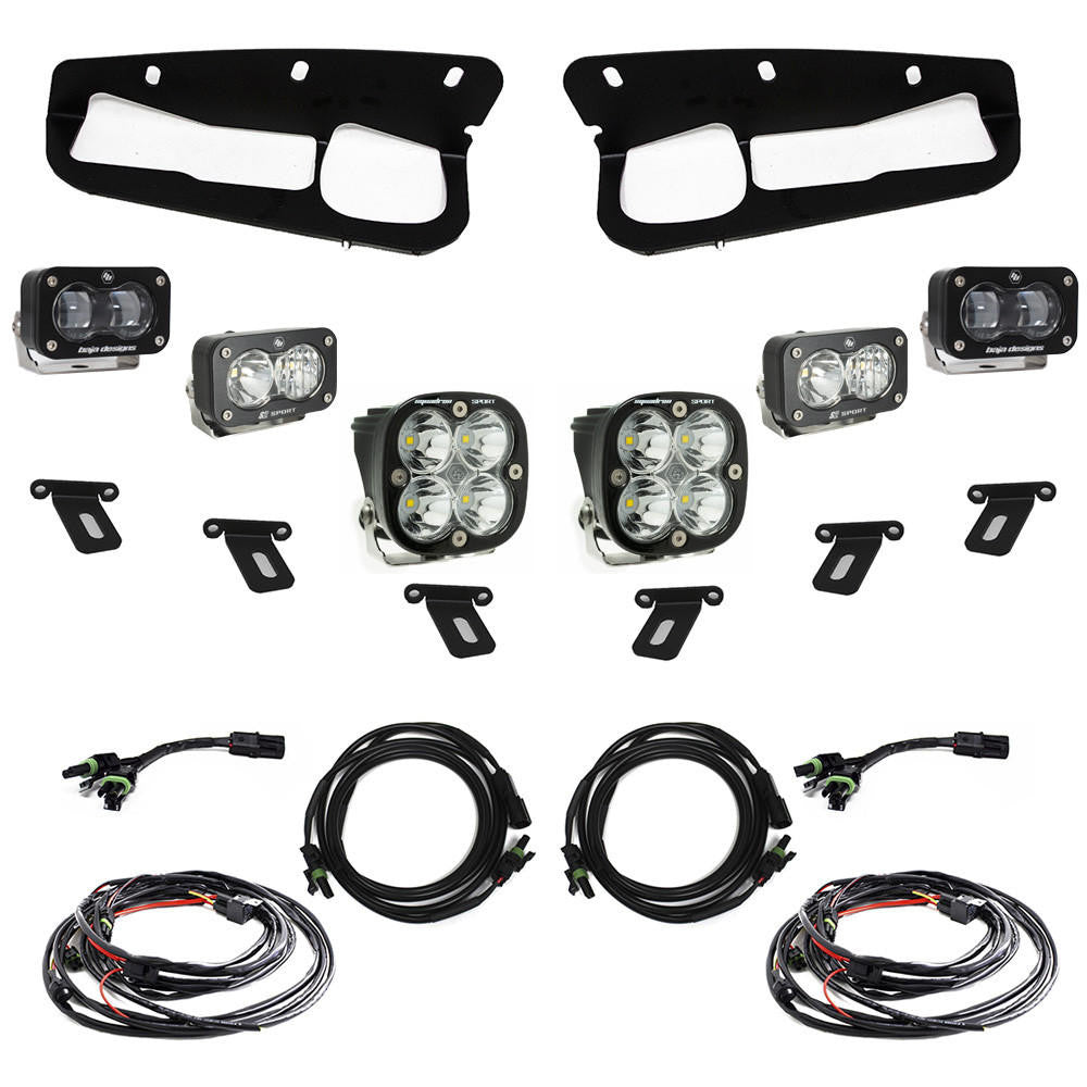 Baja Designs 2021+ Ford Bronco (Steel Bumper) S2 SAE "Sportsmen" Fog Pocket Light Kit - Apollo Off-Road