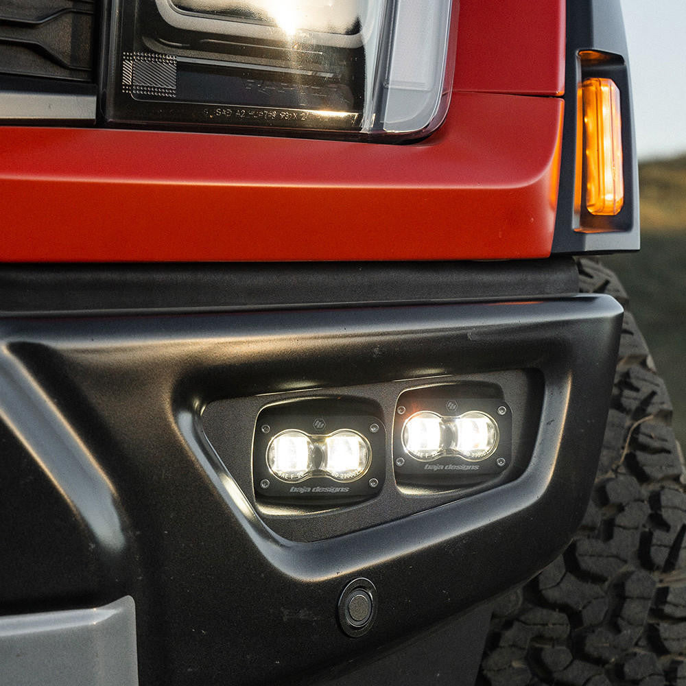 Baja Designs 2021+ Ford F-150 Raptor & 2022+ Bronco Raptor S2 SAE Dual Fog Pocket Kit - Apollo Off-Road