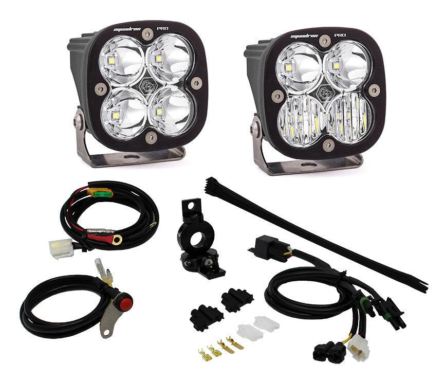 Baja Designs Adventure Bike Squadron Pro Light Kit, Multi-Pattern, Clear, 1 Inch Mount - Apollo Off-Road