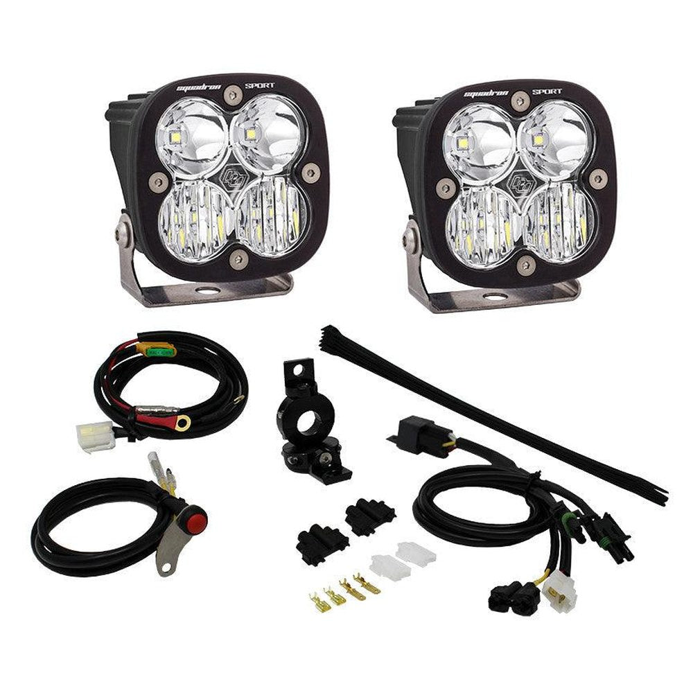 Baja Designs Adventure Bike Squadron Sport Light Kit, Driving-Combo Pattern, Clear, 1 Inch Mount - Apollo Off-Road