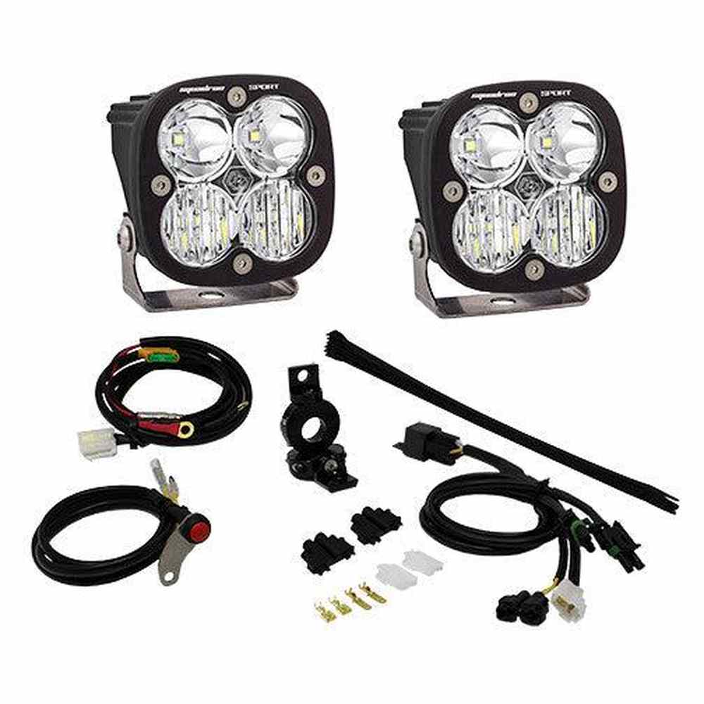 Baja Designs Adventure Bike Squadron Sport Light Kit, Driving-Combo Pattern, Clear, 7-8 Inch Mount - Apollo Off-Road