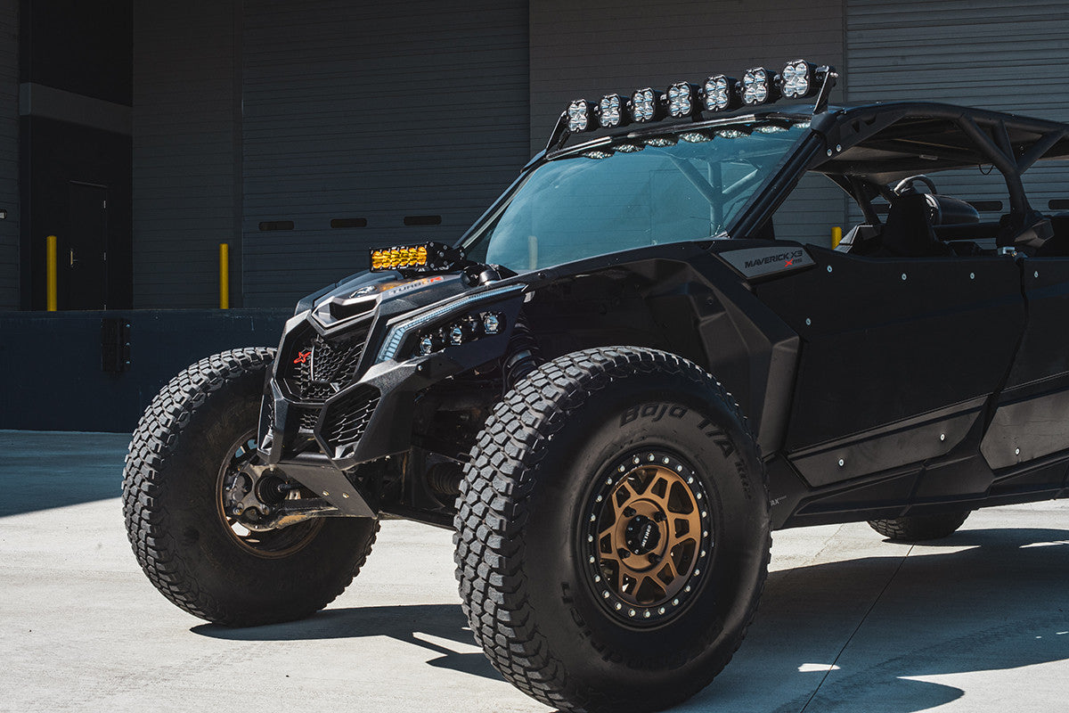 Baja Designs Can-Am XL-Linkable 7-Light Roof Mount Kit - Can-Am 2017-21 Maverick X3 - Apollo Off-Road