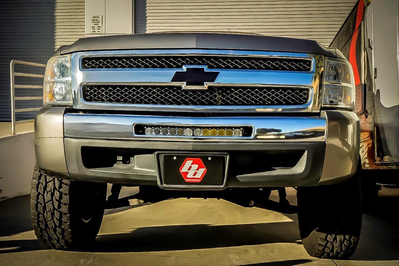 Baja Designs Chevy-GMC OnX6+ 20 Inch Bumper Light Bar Kit - Chevy-GMC 2007-13 Silverado-Sierra 1500-2500HD-3500HD - Apollo Off-Road