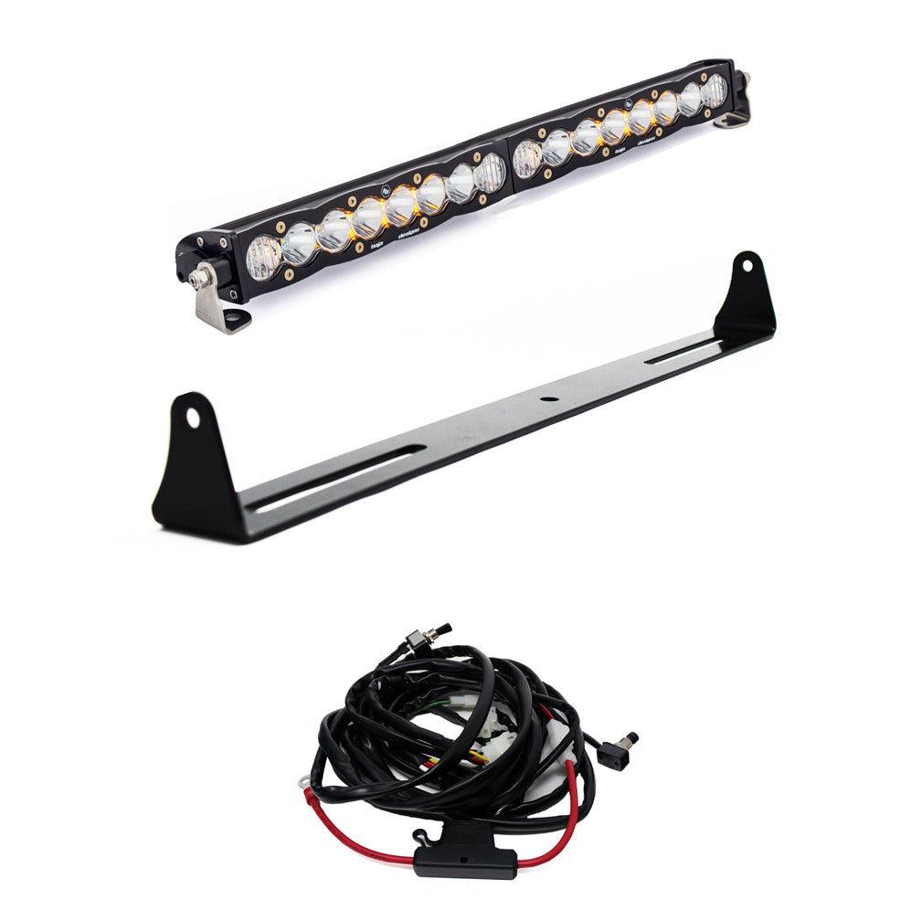 Baja Designs Chevy-GMC S8 20 Inch Bumper Light Bar Kit - Chevy-GMC 2007-13 Silverado-Sierra 1500-2500HD-3500HD - Apollo Off-Road