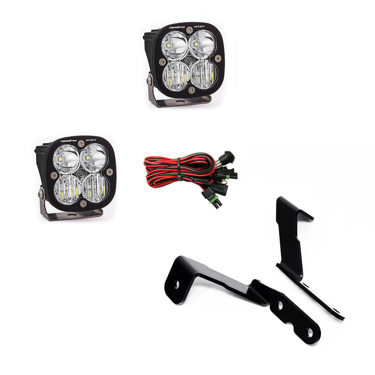 Baja Designs Chevy-GMC Squadron Sport A-Pillar Light Kit - Chevy-GMC 2007-13 Avalanche, Silverado-Sierra 1500-2500HD-3500HD - Apollo Off-Road