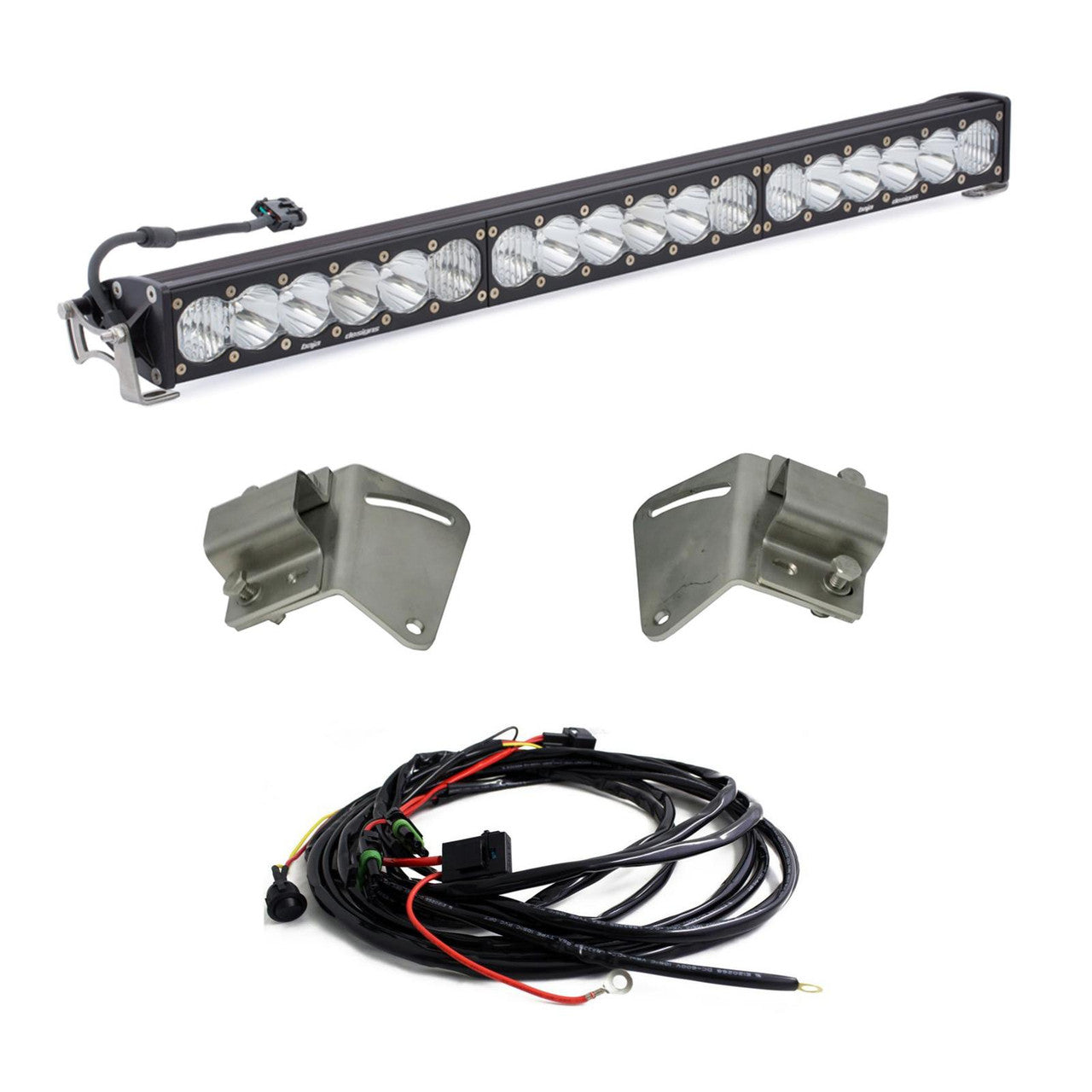 Baja Designs Chevy OnX6+ 30 Inch Grille Light Bar Kit - Chevy 2018 Silverado 2500HD-3500HD - Apollo Off-Road