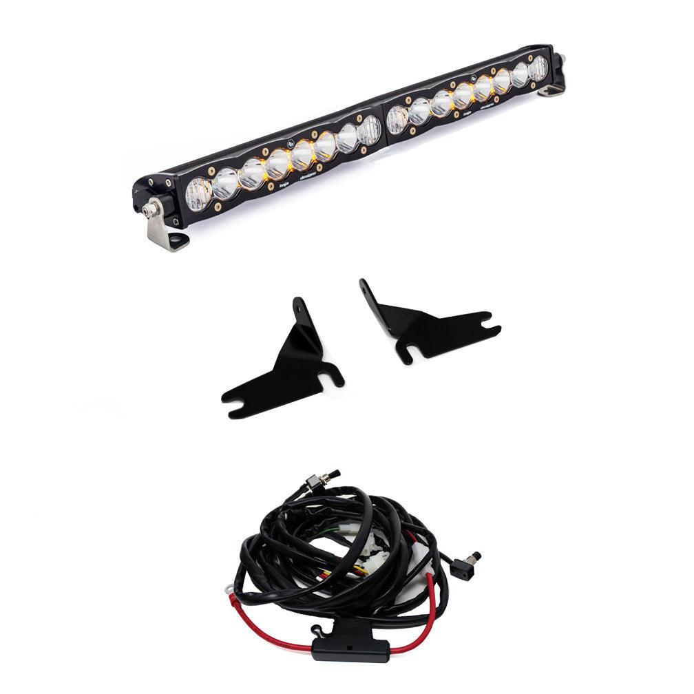 Baja Designs Chevy S8 20 Inch Grille Light Bar Kit - Chevy 2019-21 Silverado 1500 Exc. LTZ Models - Apollo Off-Road