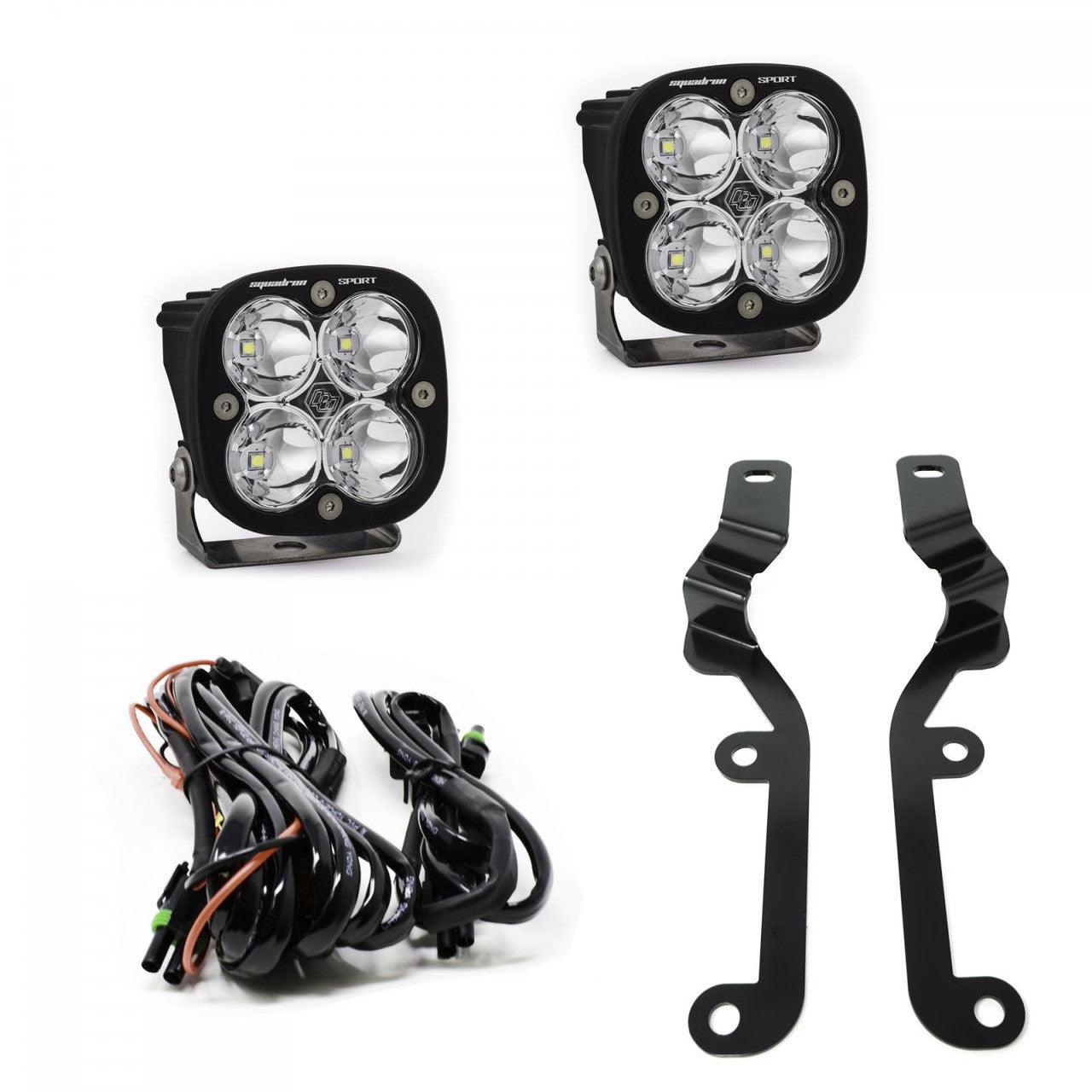 Baja Designs Chevy Squadron Sport A-Pillar Light Kit - Chevrolet 2019-21 Silverado 1500 - Apollo Off-Road