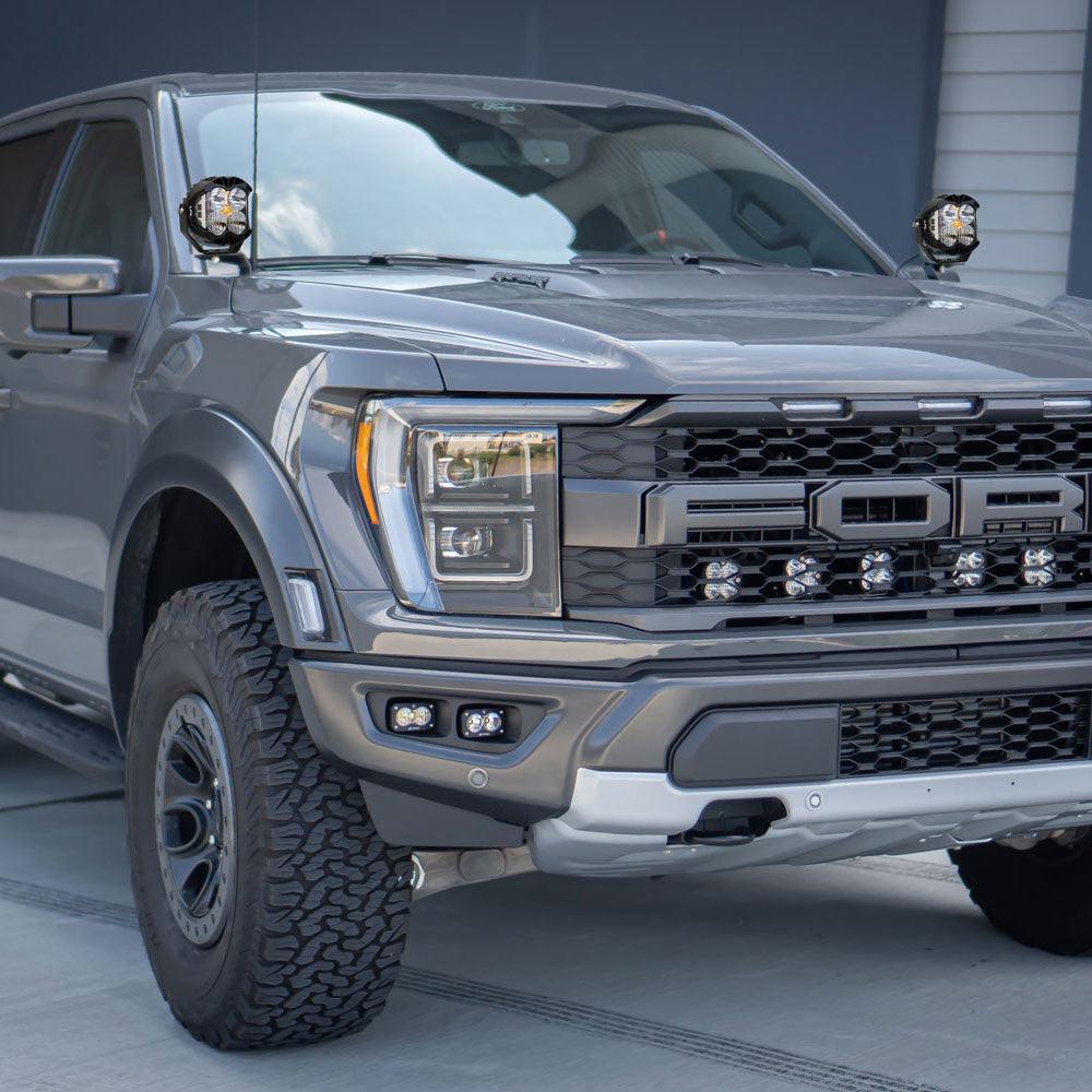 Baja Designs Ford LP4 Pro A-Pillar Light Kit - Ford 2021+ F-150 Raptor - Apollo Off-Road