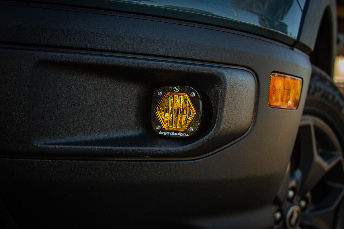 Baja Designs Ford S1 Amber Fog Pocket Light Kit- Ford 2021-22 Bronco Sport - Apollo Off-Road