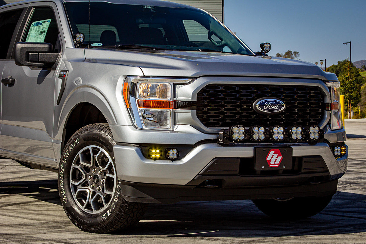 Baja Designs Ford Squadron Pro A-Pillar Light Kit - 2021+ Ford F-150 / Raptor - Apollo Off-Road