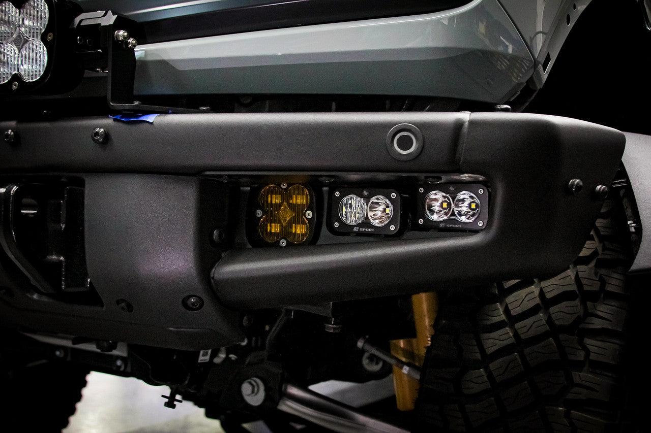 Baja Designs Ford Squadron Pro-S2 Sport w-Upfitter Fog Pocket Light Kit - Ford 2021-22 Bronco - Apollo Off-Road