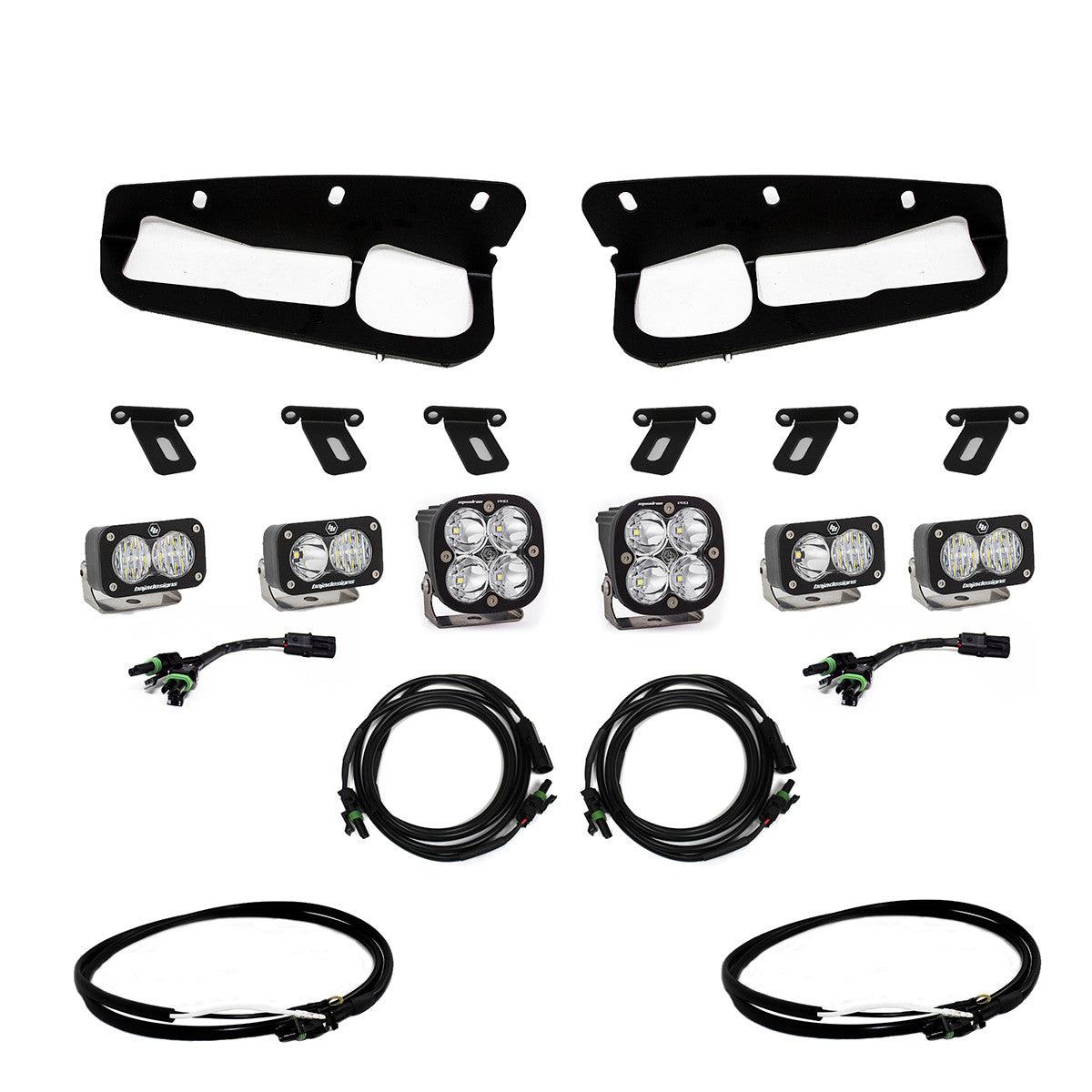 Baja Designs Ford Squadron Pro-S2 Sport w-Upfitter Fog Pocket Light Kit - Ford 2021-22 Bronco - Apollo Off-Road