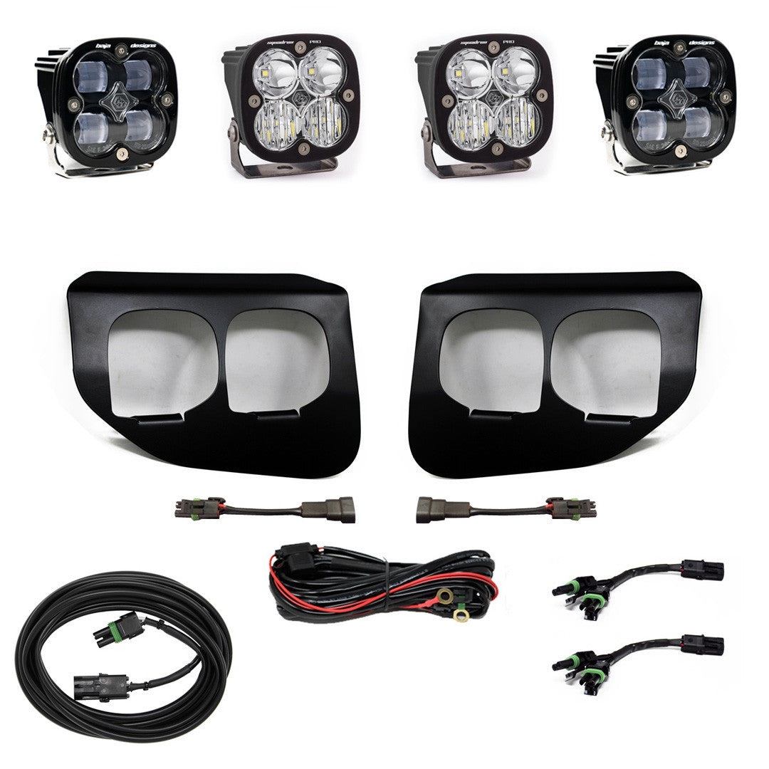 Baja Designs Ford Squadron SAE-Pro Clear Fog Pocket Light Kit - Ford 2020-22 F-250-350 Super Duty - Apollo Off-Road