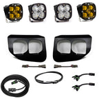 Baja Designs Ford Squadron SAE-Sport Amber w-Upfitter Fog Pocket Light Kit - Ford 2020-22 F-250-350 Super Duty - Apollo Off-Road