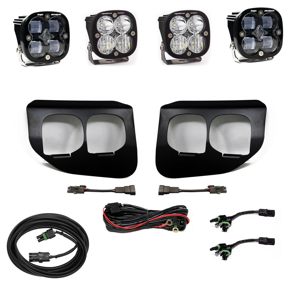 Baja Designs Ford Squadron SAE-Sport Clear Fog Pocket Light Kit - Ford 2020-22 F-250-350 Super Duty - Apollo Off-Road