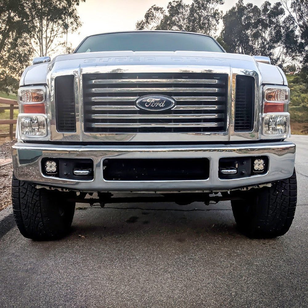 Baja Designs Ford Squadron SAE "Street Legal" Fog Pocket Light Kit - Ford 1999-10 F-250-350 Super Duty - Apollo Off-Road
