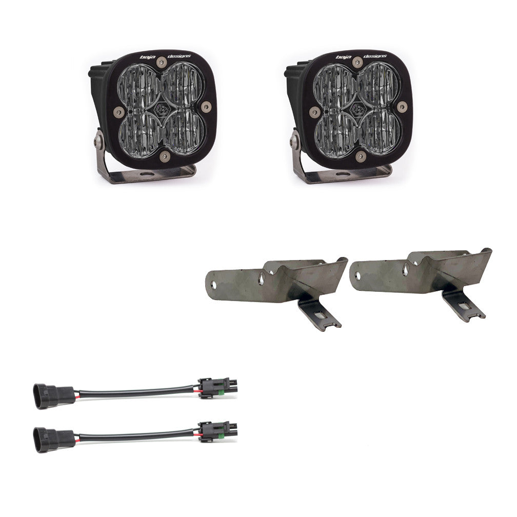 Baja Designs Ford Squadron SAE "Street Legal" Fog Pocket Light Kit - Ford 1999-10 F-250-350 Super Duty - Apollo Off-Road