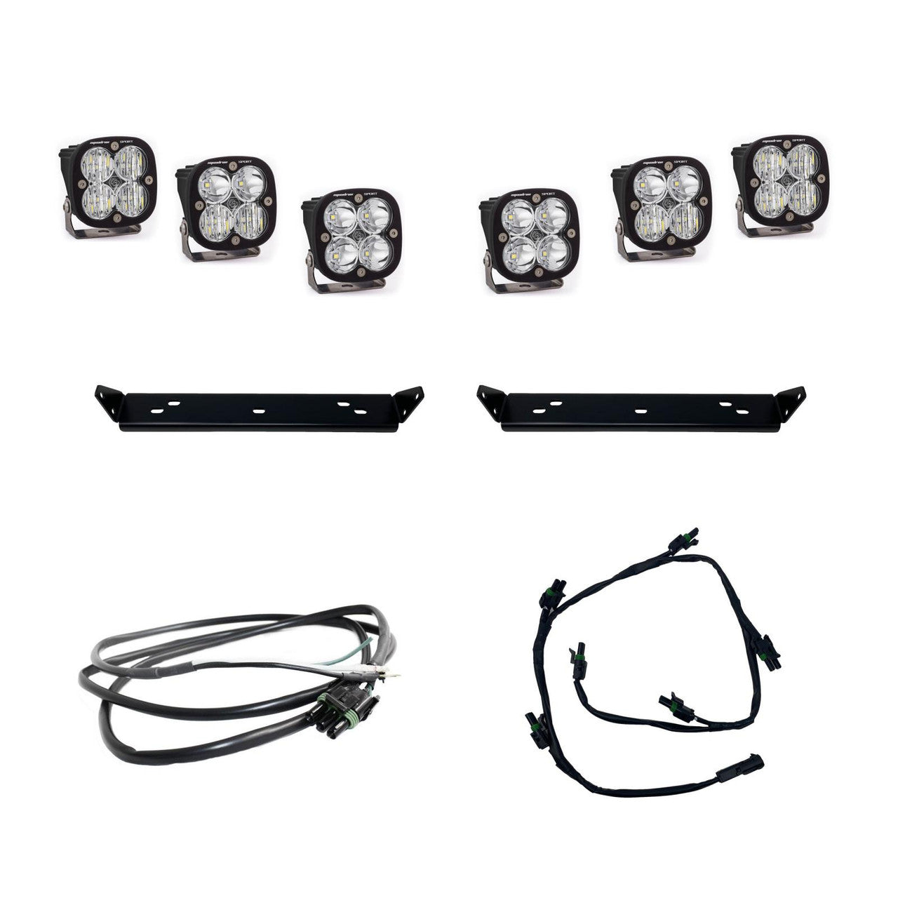 Baja Designs Ford Squadron Sport Behind Grille Light Kit - Ford 2021+ F-150 Raptor - Apollo Off-Road