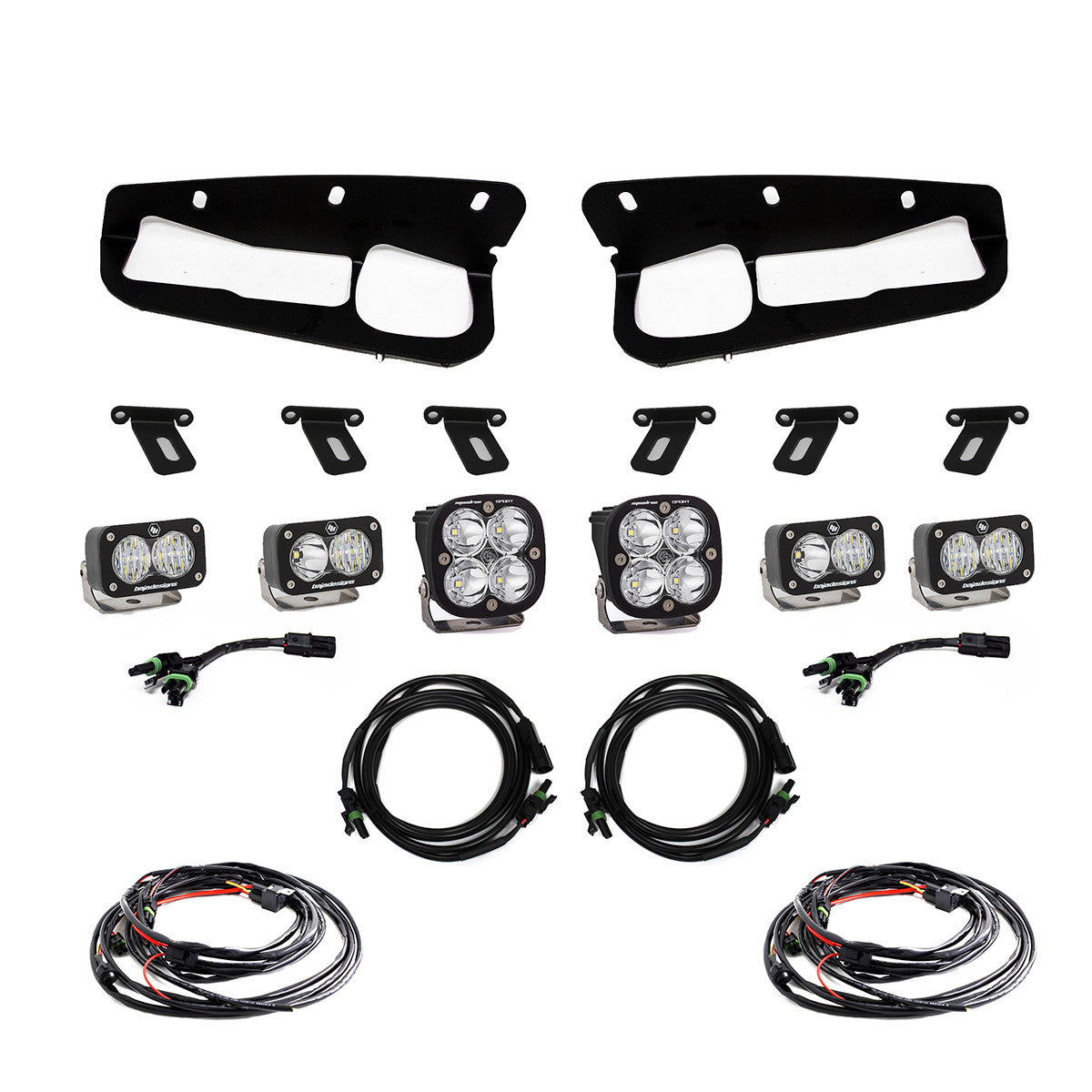 Baja Designs Ford Squadron Sport-S2 Sport Fog Pocket Light Kit - Ford 2021-22 Bronco - Apollo Off-Road