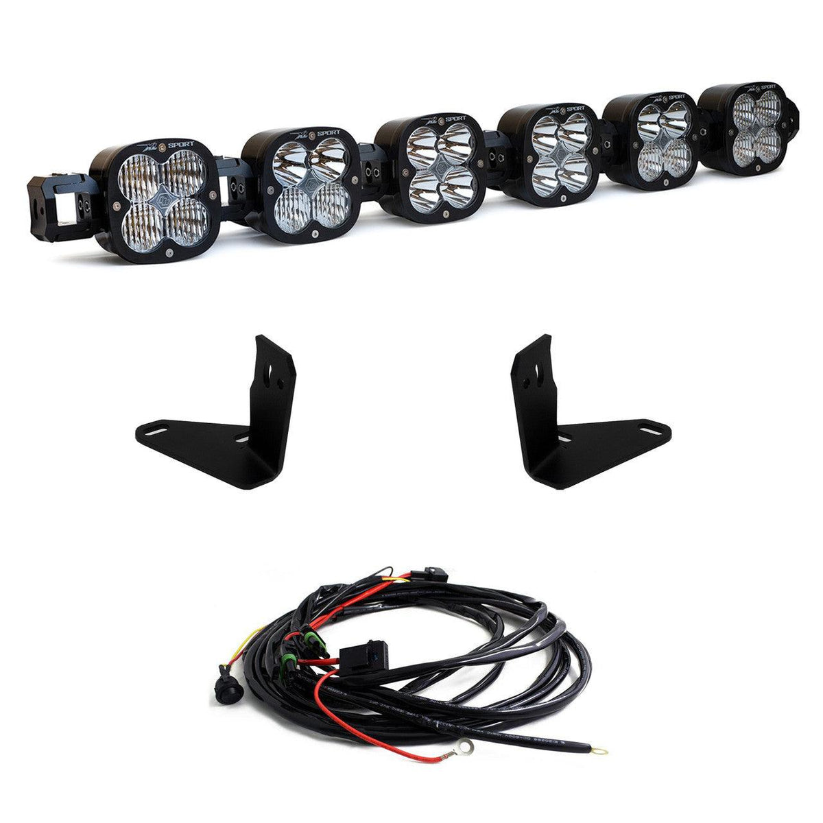 Baja Designs Ford XL-Linkable 6-Light Bumper Light Kit - Ford 2021-22 Bronco w-OE Steel Bumper - Apollo Off-Road