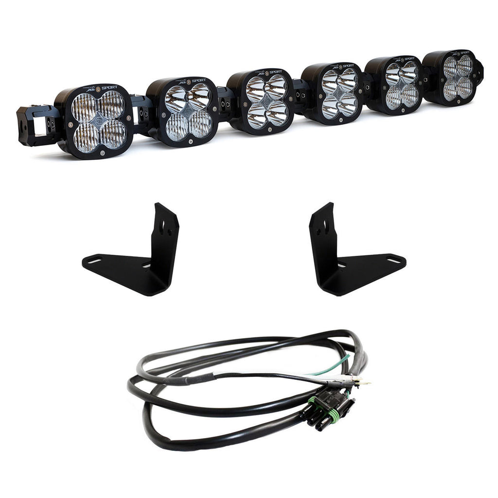 Baja Designs Ford XL-Linkable 6-Light w-Upfitter Bumper Light Kit - Ford 2021-22 Bronco w-OE Steel Bumper - Apollo Off-Road