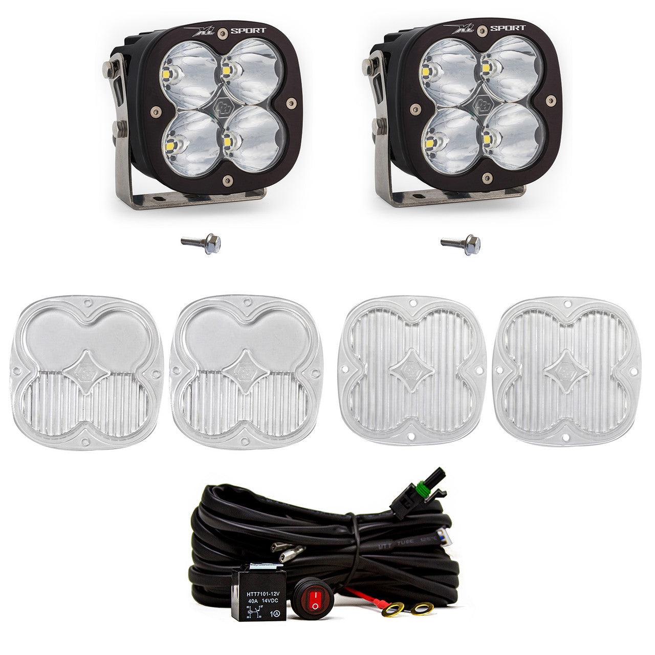 Baja Designs Ford XL Sport A-Pillar Light Kit - Ford 2021-22 Bronco - Apollo Off-Road