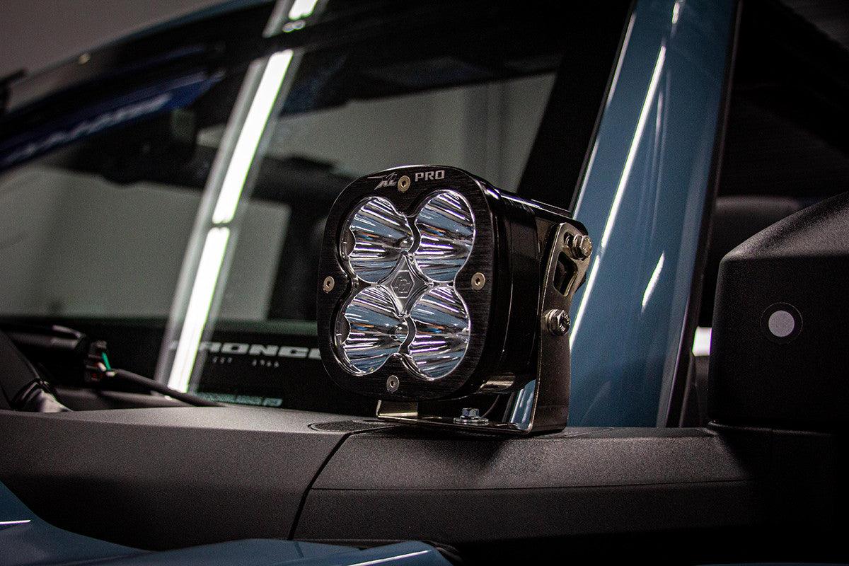 Baja Designs Ford XL Sport A-Pillar Light Kit - Ford 2021-22 Bronco - Apollo Off-Road