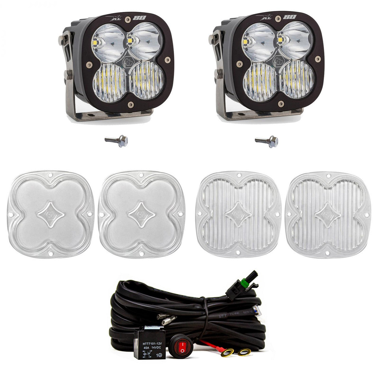 Baja Designs Ford XL80 A-Pillar Light Kit - Ford 2021-22 Bronco - Apollo Off-Road