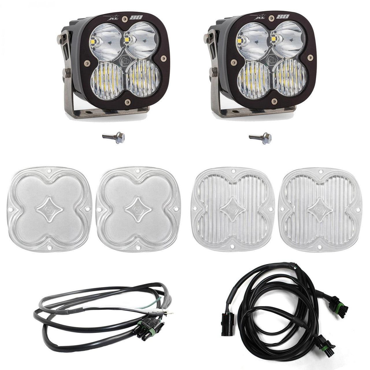Baja Designs Ford XL80 A-Pillar w-Upfitter Light Kit - Ford 2021-22 Bronco - Apollo Off-Road