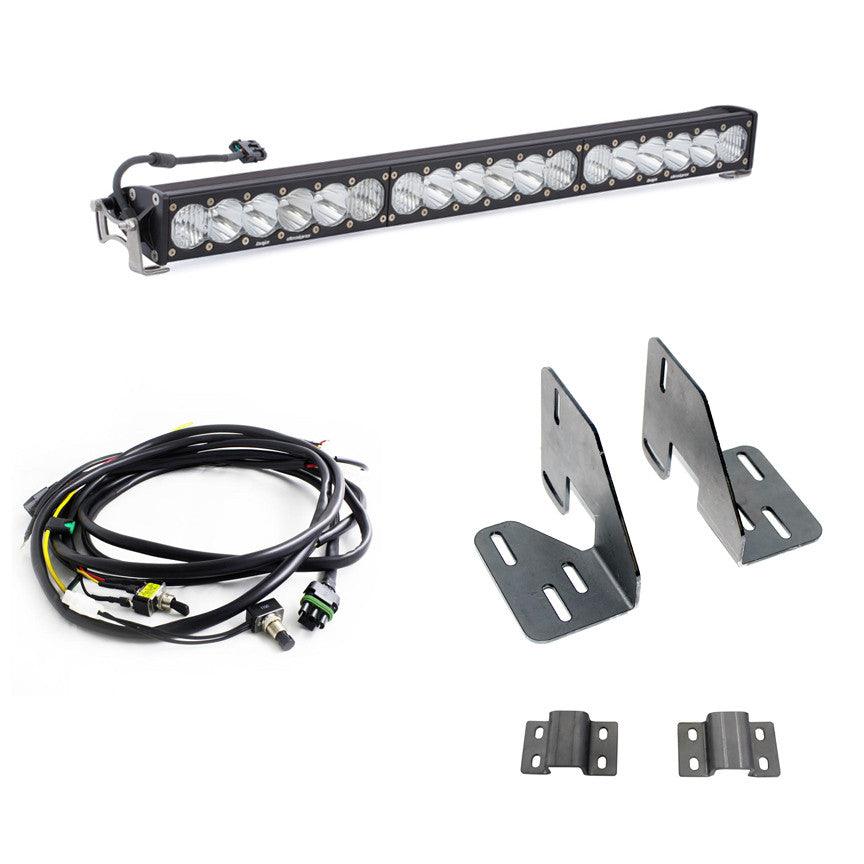 Baja Designs GMC OnX6+ 30 Inch Grille Light Bar Kit - GMC 2018-19 Sierra 2500HD-3500HD - Apollo Off-Road