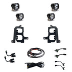 Baja Designs GMC S1 Clear Spot-Clear Dual Fog Pocket Light Kit - GMC 2020-22 Sierra 2500HD-3500HD - Apollo Off-Road