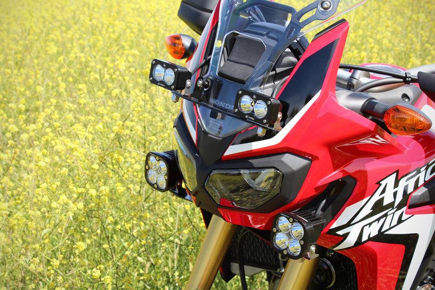 Baja Designs Honda S2 Sport Windscreen Mount Light Kit - Honda 2016-20 Africa Twin - Apollo Off-Road