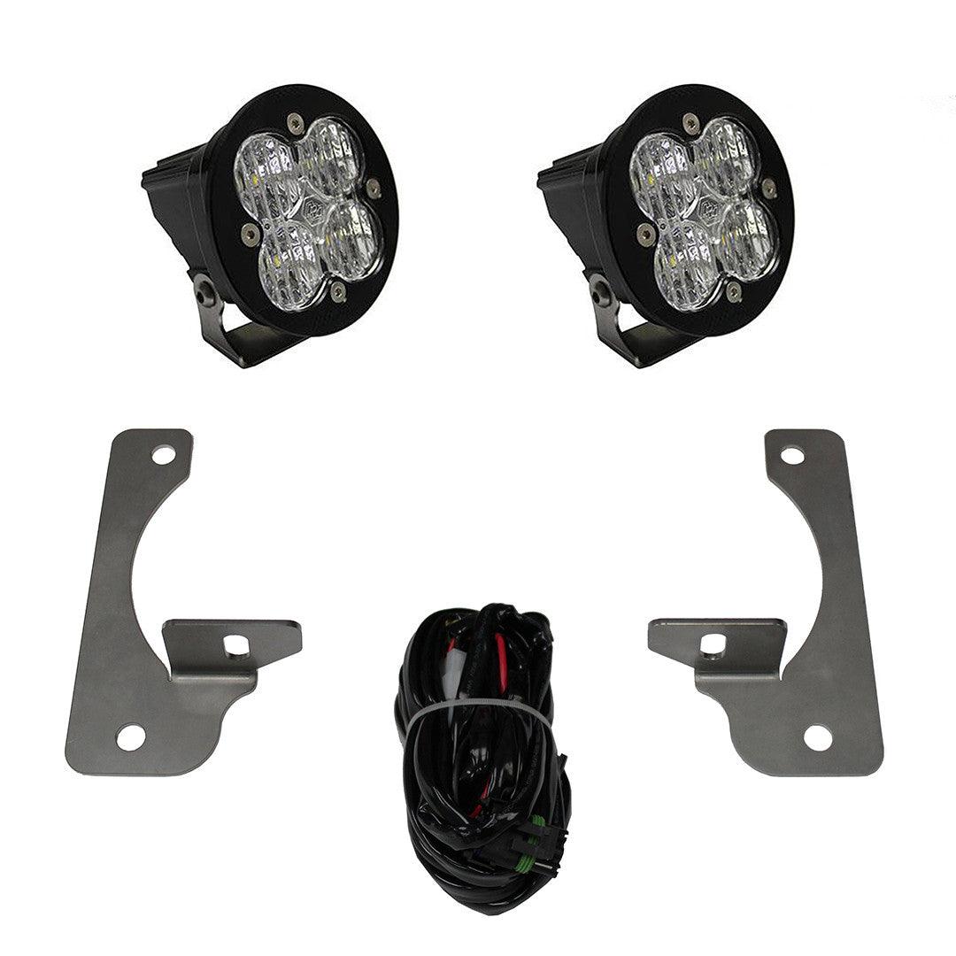 Baja Designs Jeep JK Squadron-R Pro Fog Pocket Light Kit- Jeep 2007-18 Wrangler JK w- Premium OE Bumper - Apollo Off-Road