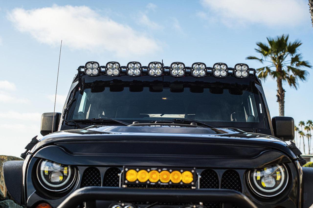 Baja Designs Jeep JK XL-Linkable 8-Light Roof Mount Light Kit - Jeep 2007-18 Wrangler JK - Apollo Off-Road